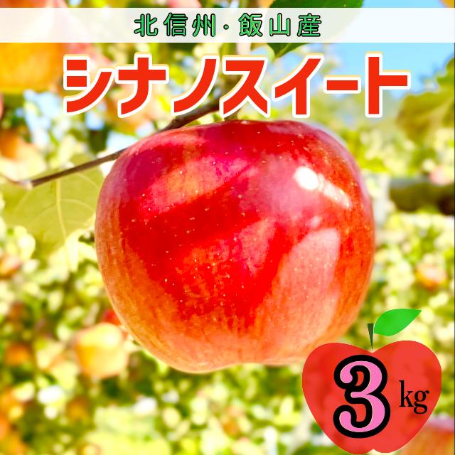 【先行予約】シナノスイート　約3kg（6-10玉）（7-A24-1）