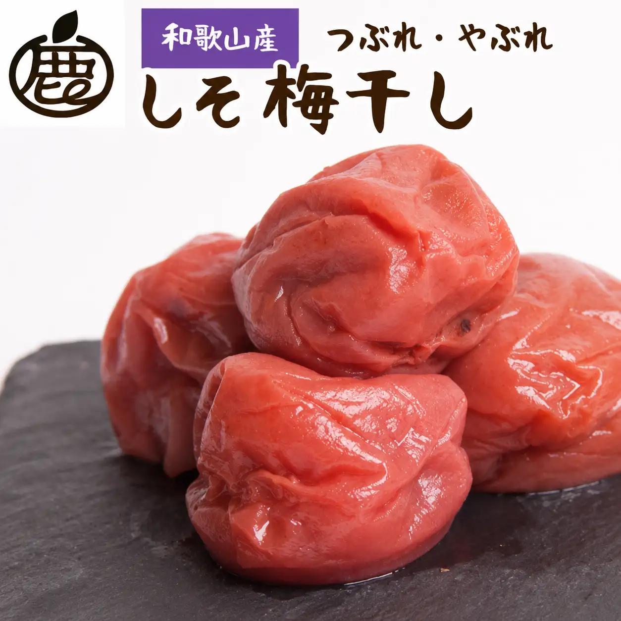【訳あり・ご家庭用】家庭用 紀州南高梅 しそ梅干し 約500g つぶれ梅 塩分ひかえめ【順次発送】［IKE84］【AQ97083-ikd】