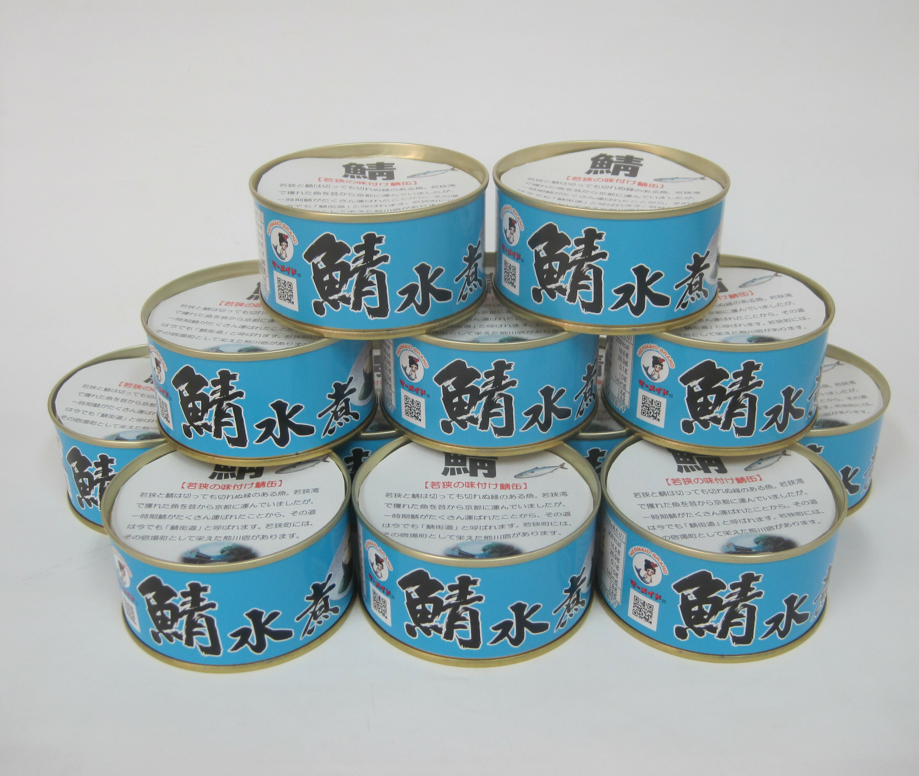 【ふるさと納税】若狭の鯖水煮缶詰 12缶セット キャンプ アウトドア おつまみ 酒の肴 保存食[A-075020] [BFBS003]