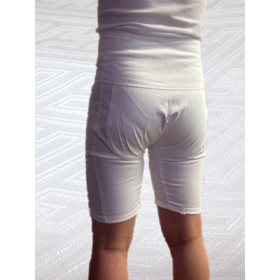 【糸よし】腹当兼用ズボン型半股引 (白)3Lサイズ【1696747】