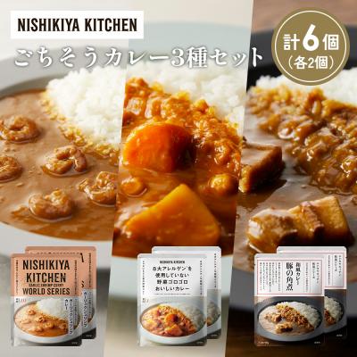 ふるさと納税 岩沼市 3種  レトルト カレー アソート (33)各2個 にしき [No.5704-1384]