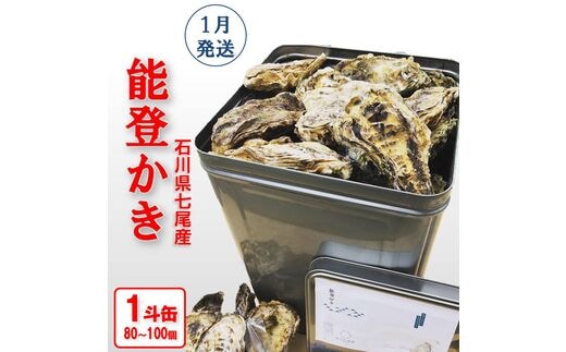 
										
										【能登半島地震復興支援】魚介類 牡蠣／能登かき 殻付牡蠣 一斗缶/約10kg（約80～100個） 専用ナイフ 片手用軍手付 /世界農業遺産「能登の里山里海」 石川県 七尾市 能登 ※要加熱 ※2025年1月下旬～5月下旬頃に順次発送予定 ※離島への配送不可
									