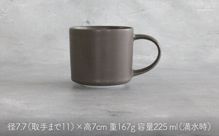 【波佐見焼】Naturalシリーズ マグカップ M 2個セット (ブラック） マット【光春窯】[XD82] 波佐見焼