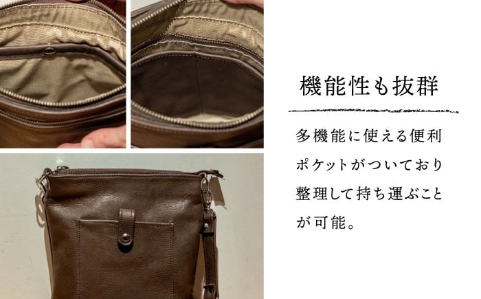 【色が選べる】メンズ縦型ショルダーバッグ ショルダーバッグ 肩掛け 本革 革 革製品 名入れ対応