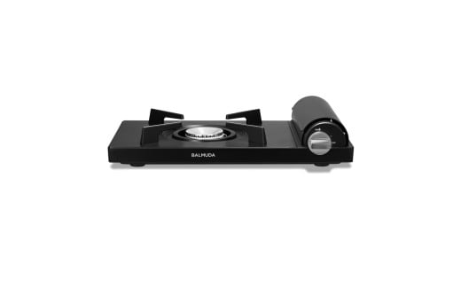 バルミューダ Table Stove KGS01JP　（ブラックBK）｜ BALMUDA 黒 カセットコンロ ガス器具 バルミューダ コンロ おしゃれ リビング キッチン 防災 キャンプ