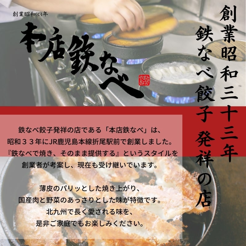 【6回定期便】本店鉄なべ冷凍ぎょうざと冷凍しそぎょうざ48個入り交互にお届け【040-0014】