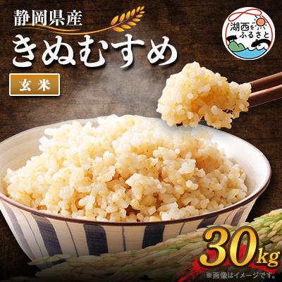 ふるさと納税 湖西市 【2026年9月発送】きぬむすめ 玄米 30kg
