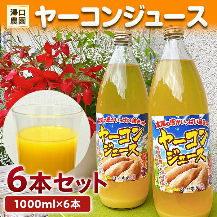 【ふるさと納税】 ヤーコンジュース 6本セット 【澤口農園】 ヤーコン芋 イモ 野菜 食物繊維 健康 F21U-108