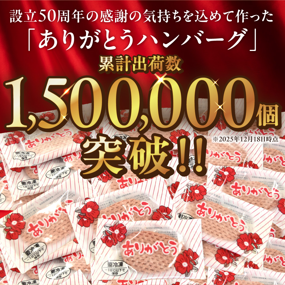 北海道産ビーフハンバーグ(ありがとう)(90g×12)_is002-050-000