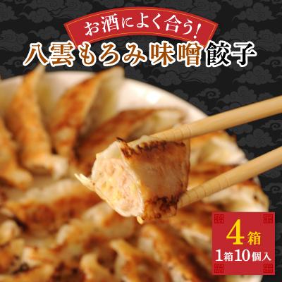 ふるさと納税 八雲町 八雲もろみ味噌餃子(10個×4箱)