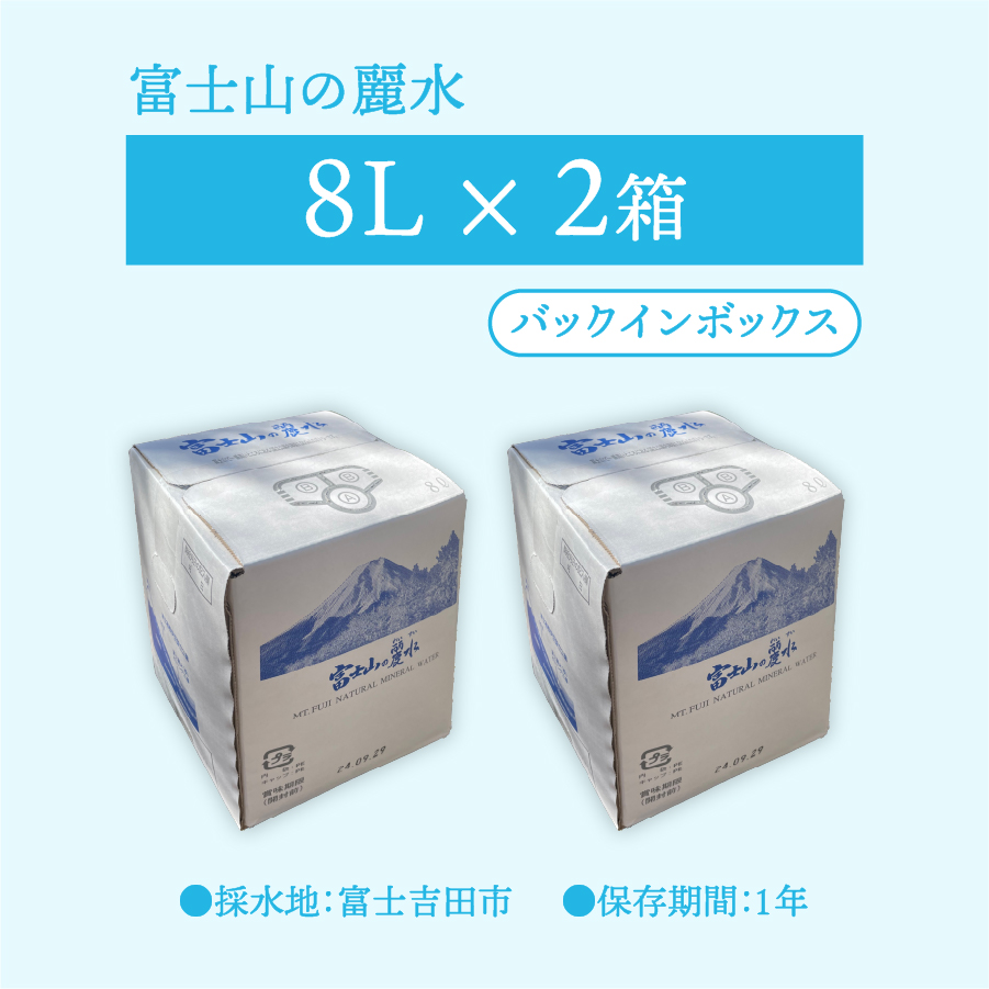 富士山の麗水　８L×２箱