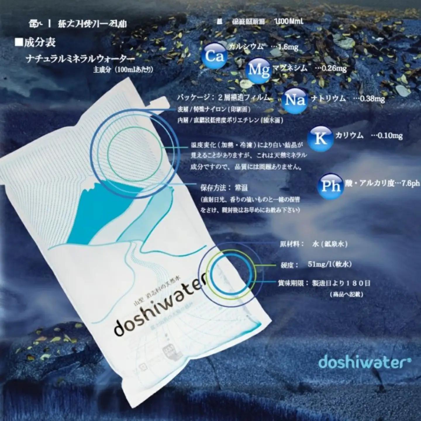 【山梨道志村　天然水】　doshiwater 富士山系の大地の恵み　BIB80L(10ℓ×2箱×2セット)【5回定期便】｜水