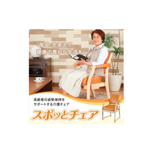 スポッとチェア⑪モカ×ダークブラウン [023M07-11]