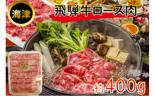 
[№5533-0002]飛騨牛ロース肉（A5等級）約400g
