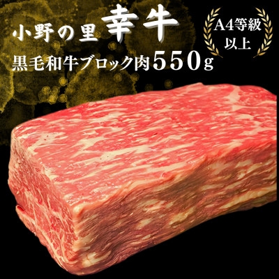 
                  【小町の里・幸牛】黒毛和牛ブロック肉　550g_黒毛和牛 ブロック肉 牛肉 美味しい 高級 人気 おすすめ【1077509】
                