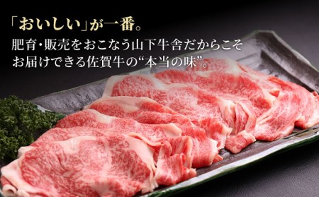 【全12回定期便】佐賀牛 A5 肩ロース スライス 500g（しゃぶしゃぶ用）【山下牛舎】黒毛和牛 牛肉 ロース 鍋 霜降り クラシタ 定期便 [HAD089] 佐賀牛 牛肉 黒毛和牛 佐賀牛 牛肉 