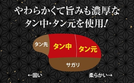 国産 牛タン 希少部位 しゃぶしゃぶ 塩味 500g (3～4人前) 希少 ｜ さとう精肉店 塩竈市 宮城県 sm00003-500