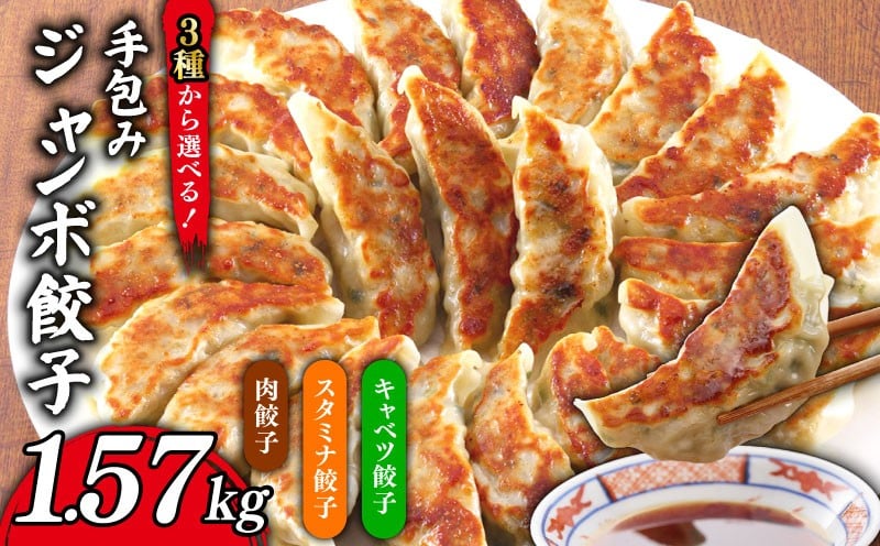 
            ギョーザ 小分け 1.57kg ( 15個 × 3P ) ジャンボ 1個35g 解凍不要 肉餃子 / スタミナ餃子 / キャベツ餃子 / 3種セット 冷凍 ビッグ 手包み たっぷり ぎょうざ 餃子 ギョウザ 国産 豚肉 鶏肉 野菜 千葉県 旭市 株式会社松央ミート mom
          
