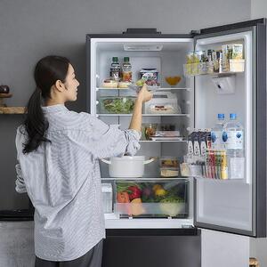 カメラ付き冷凍冷蔵庫 301L アイリスオーヤマ IRSN-IC30B-Bブラック ｜ 冷蔵庫 新生活 