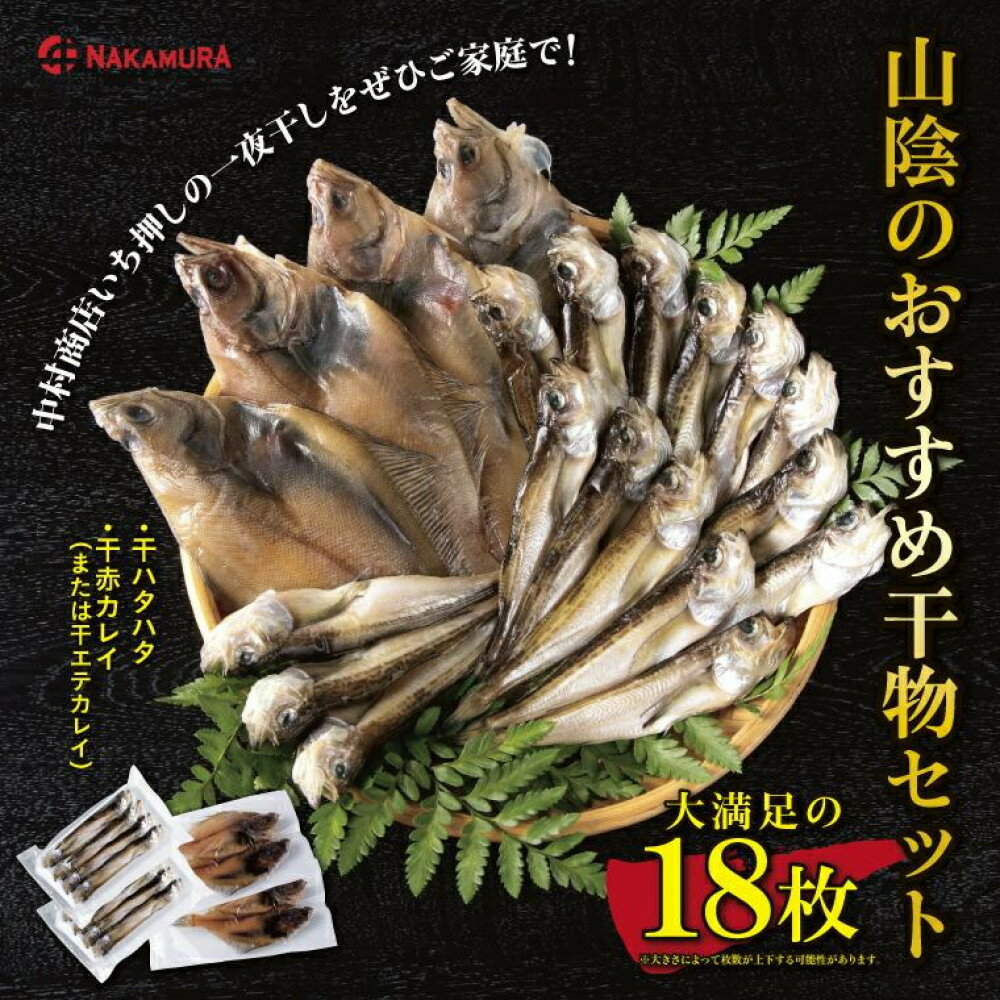 【ふるさと納税】山陰のおすすめ干物セット【中村商店】 | 干物 ハタハタ 赤カレイ エテカレイ カレイ 詰め合わせ セット冷凍 ひもの 海鮮 魚 人気 ランキング 日本海 鳥取県 鳥取市