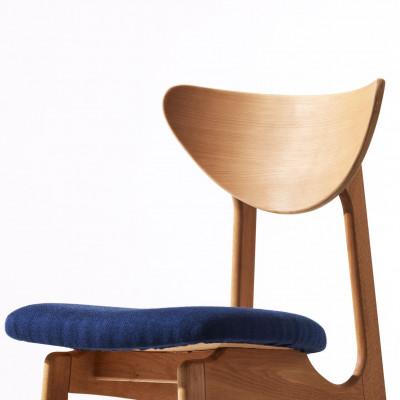 ふるさと納税 富田林市 Karl Dining Chair ヘリンボーン ネイビー ナチュラルフレーム【SWOF】 |  | 02