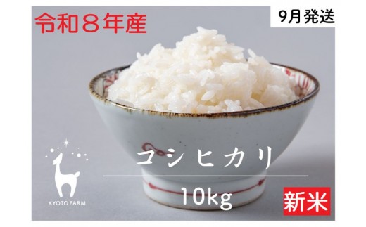 【新米先行受付】【京都ファーム】令和8年産 京都ファームのコシヒカリ 精米10kg 9月発送 | 京北 人気 米 ［ 京都 京北産 こしひかり 人気 おすすめ 米 コメ おこめ お取り寄せ 通販 送料無料 ふるさと納税 ］
