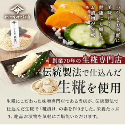 ふるさと納税 矢吹町 【パパっと発酵 糀漬け】糀漬けの素 三五八 350g×2袋 |  | 01
