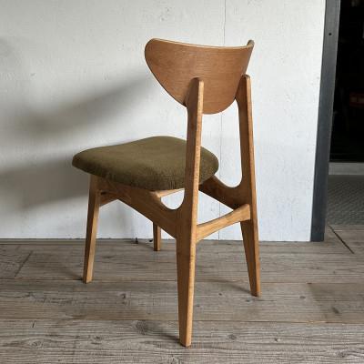 ふるさと納税 富田林市 Karl Dining Chair モケット クリンプカーキ ミディアムブラウンフレーム【SWOF】 |  | 02