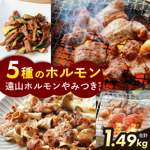 遠山 ホルモン やみつき セット | ジビエ 肉 ホルモン 豚 鶏 もつ 味付 長野県 飯田市