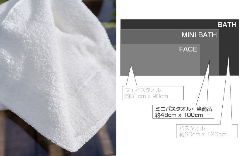 【スピード発送】 エアーミニバスタオル 2枚（ホワイト）【泉州タオル 国産 吸水 普段使い シンプル 日用品 家族 ファミリー】 099H1876_イメージ2
