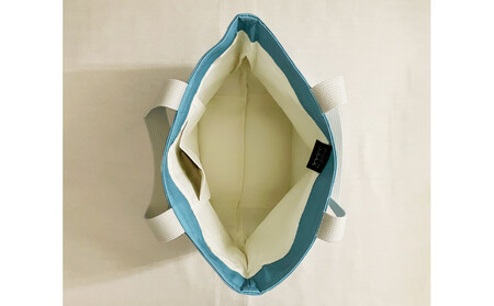 HASSIN&MU-TAオリジナルトートバック【カラー:ターコイズブルー】