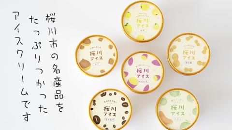 【生産者支援】桜川アイス 6種 12個 セット 数量限定 食べ比べ 90ml×6種類 桜川市のこだわり素材を使用 アイス あいす デザート スイーツ 産地限定 おやつ カップ [SC041sa]