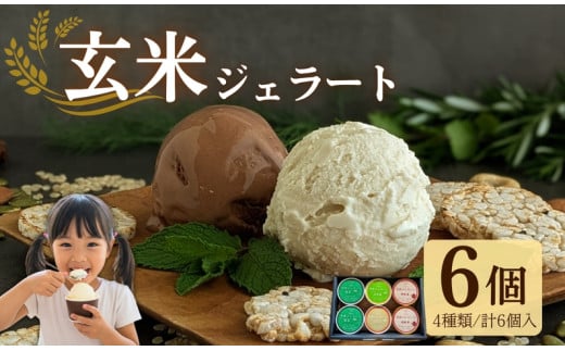 玄米 ジェラート 6個 グルテンフリー アイス 宇治茶  和紅茶 ほうじ茶 玄米茶 スイーツ 抹茶 菓子 玄米 健康 おやつ お菓子 ビーガン ヴィーガン ジェラート ココナッツミルク 有機豆乳 夏 食べ比べ 詰め合わせ ギフト 贈答 デザート  京都 京都府 井手 井手町 【189】