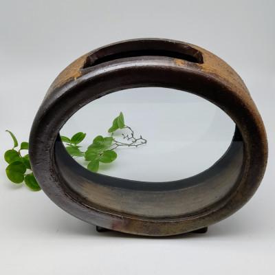 ふるさと納税 備前市 備前焼水槽アクア備前足つき(登り窯)