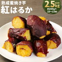 【ふるさと納税】熊本県産 紅はるか 熟成蜜焼き芋 合計約2.5kg 約200g×10～13本 さつまいも さつま芋 焼芋 野菜 冷凍焼きいも 焼き芋 特産品 個包装 小分け 九州産 国産 人吉市 冷凍 送料無料