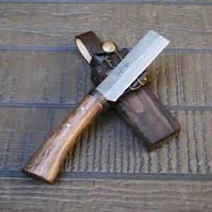 竹細工鉈 90 両刃 ダマスカス15層青2鋼 | ナイフ アウトドアナイフ 狩猟 刃物 南国市