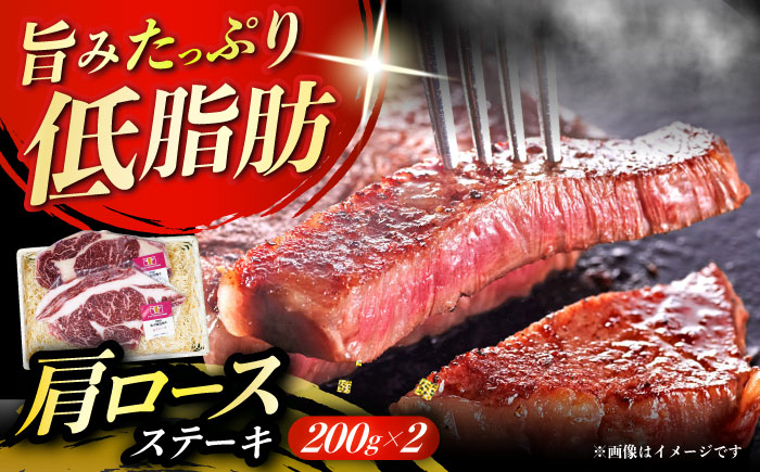 
            北海道 北十勝 短角牛 カタロースステーキ 200g×2枚《足寄町》【北十勝ファーム】肉 ステーキ ロースステーキ 牛肉 赤身 和牛 200g ギフト 十勝 北海道産 道産 あしょろ 北海道 [BEAI002]
          