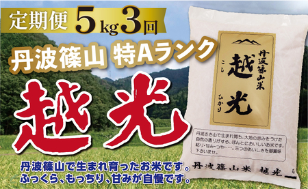 定期便 お米 特A コシヒカリ【 5kg 3回 】定期便