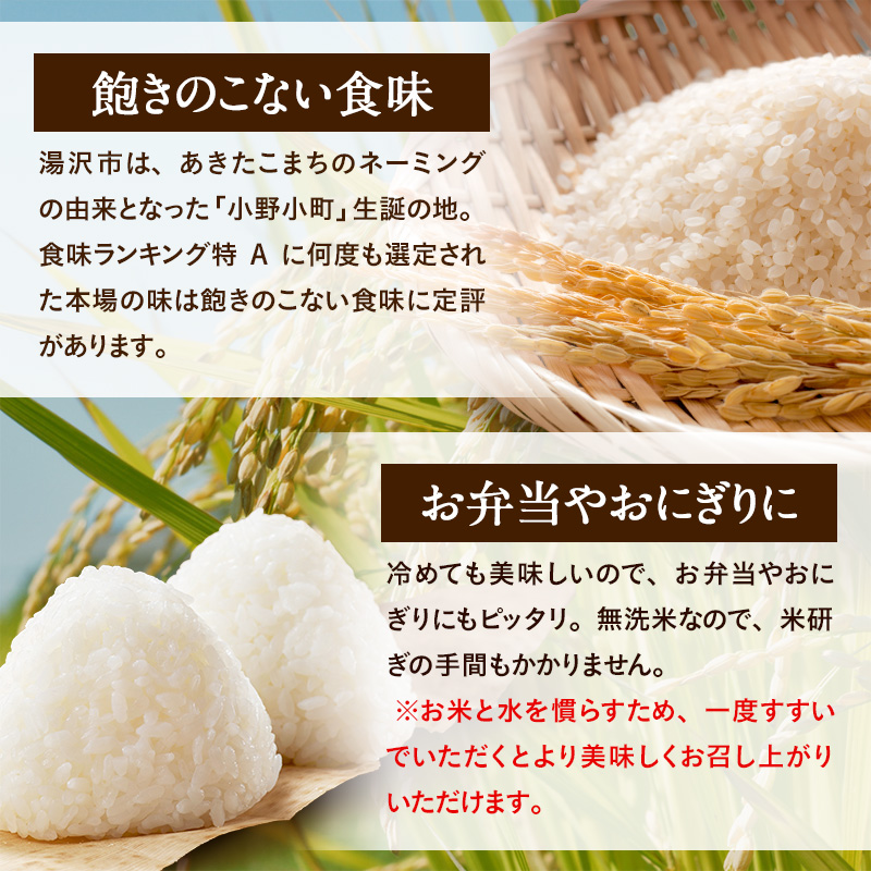 令和8年産米 秋田県産 あきたこまち 無洗米 10kg(5kg×2袋) 米 ご飯 ふるさと 人気 ランキング【こまち農業協同組合】[H6-25004]