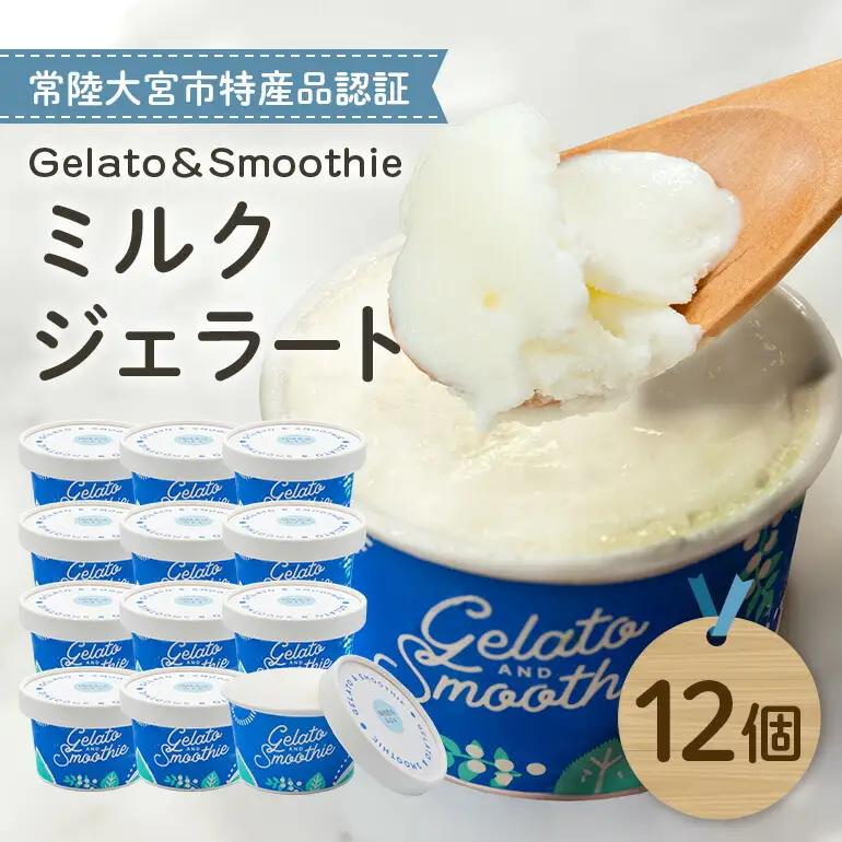 Gelato＆Smoothie ミルクジェラート 12個 スイーツ アイス ミルク 【ジェラート】【ho1384】