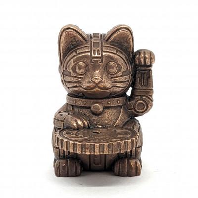 ふるさと納税 高岡市 福香 -FUKKA-　招き猫/MANEKINEKO　ブロンズ　お香立て　