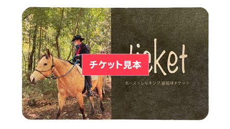 【初心者おススメ】 トムソーヤプレミアムコース 祝休日プラン 乗馬 トレッキング 体験チケット アウトドア [DE006sa]