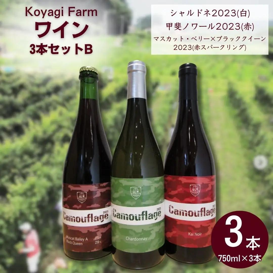 ワイン 3本セット シャルドネ / 甲斐ノワール / マスカット・ベリー×ブラッククイーン