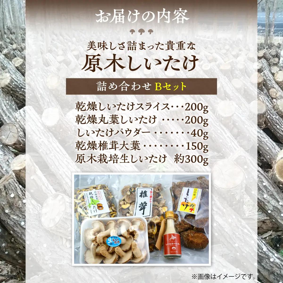 美味しさ詰まった貴重な原木しいたけ詰め合わせ　Bセット MKWN002