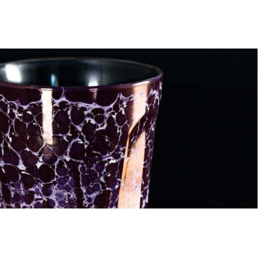 【グランプリ受賞】有田焼 大理石のような質感 ロックカップ 麟 Lin Marble Old 2個 (Black Pearl・Pink Gold)【金照堂】ウイスキーグラス 焼酎グラス ロックグラス 