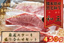 【ふるさと納税】熊本和王 厳選ステーキ盛り合わせセット 計450g(3種) 黒毛和牛 和王 ブランド牛 ステーキ サーロイン ヒレ ミスジ 食べ比べ セット 詰合せ 牛肉 牛 肉 ご当地 グルメ 食品 FKK19-534