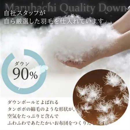 羽毛肌掛け布団 シングル 150×210cm 0.25kg 日本製 ダウン90%_雑貨・日用品 布団 寝具 _【1549843】