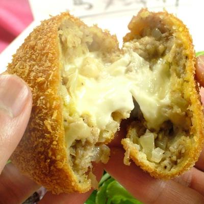 ふるさと納税 苅田町 馬肉メンチカツ　チーズイン　80g×10個