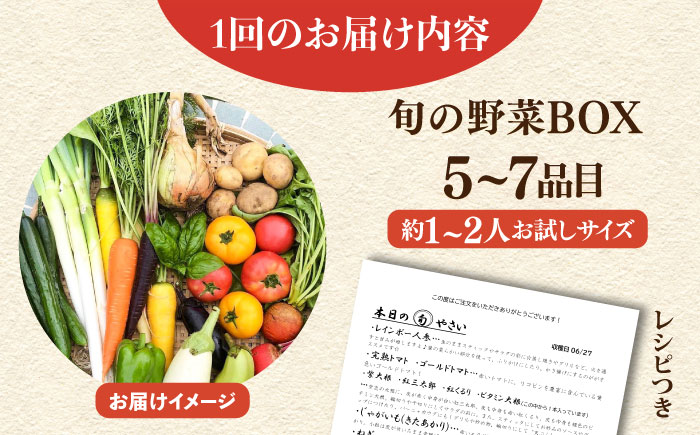 【全３回定期便】すずなり採れたて野菜BOX　(5～7品）【鈴也ファーム】 [AKCE011]