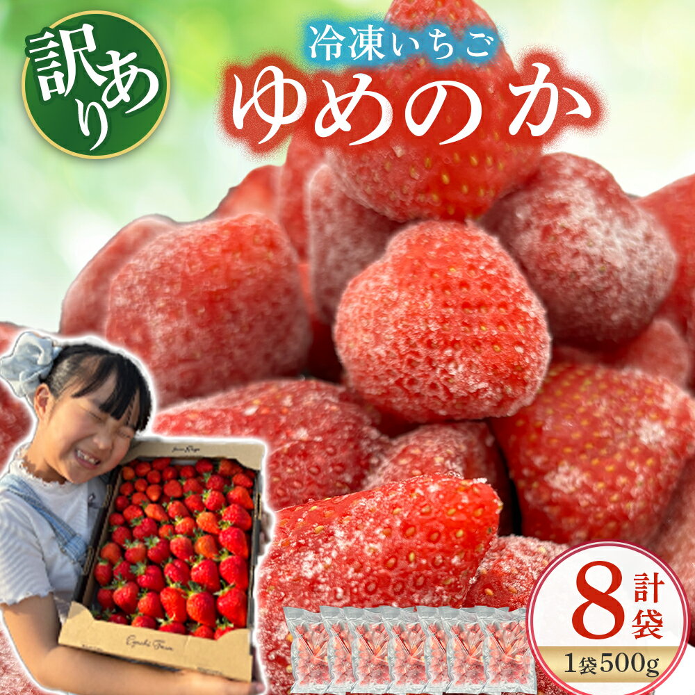 【ふるさと納税】OC20 訳あり！太良町産「ゆめのか」冷凍いちご500g×8袋 佐賀県 太良町